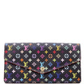Sarah Wallet NM Multicolor Monogram Black