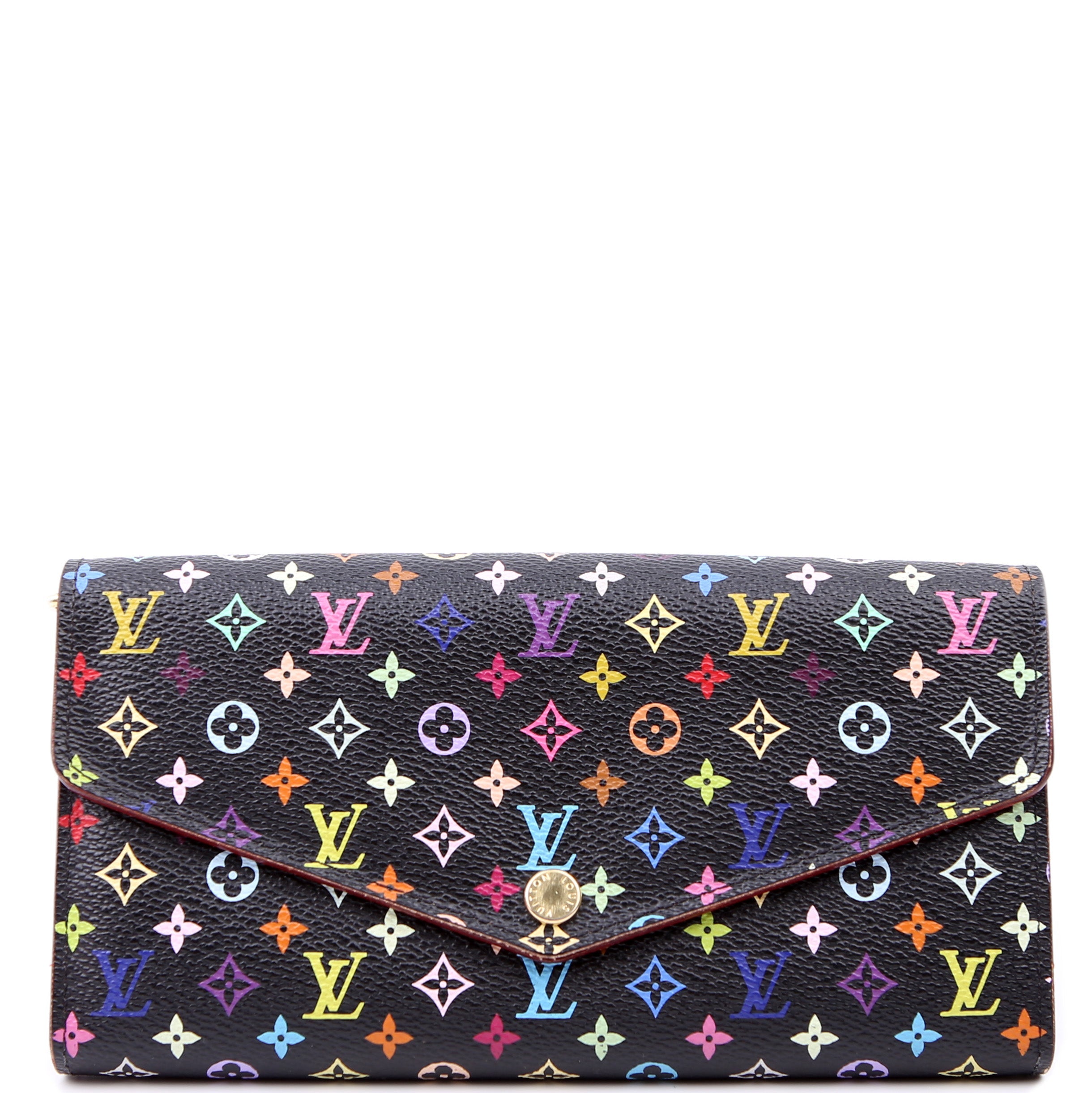 Sarah Wallet NM Multicolor Monogram Black