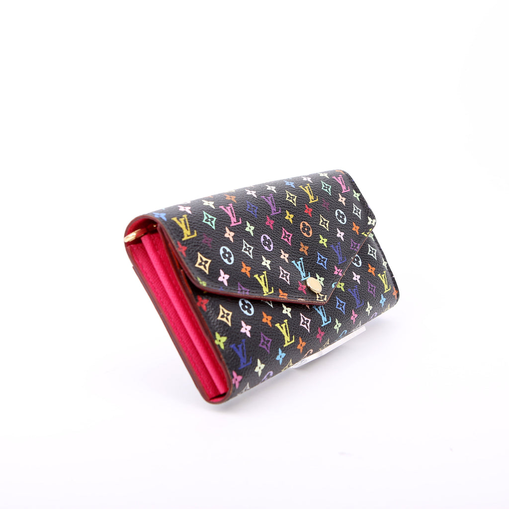 Sarah Wallet NM Multicolor Monogram Black