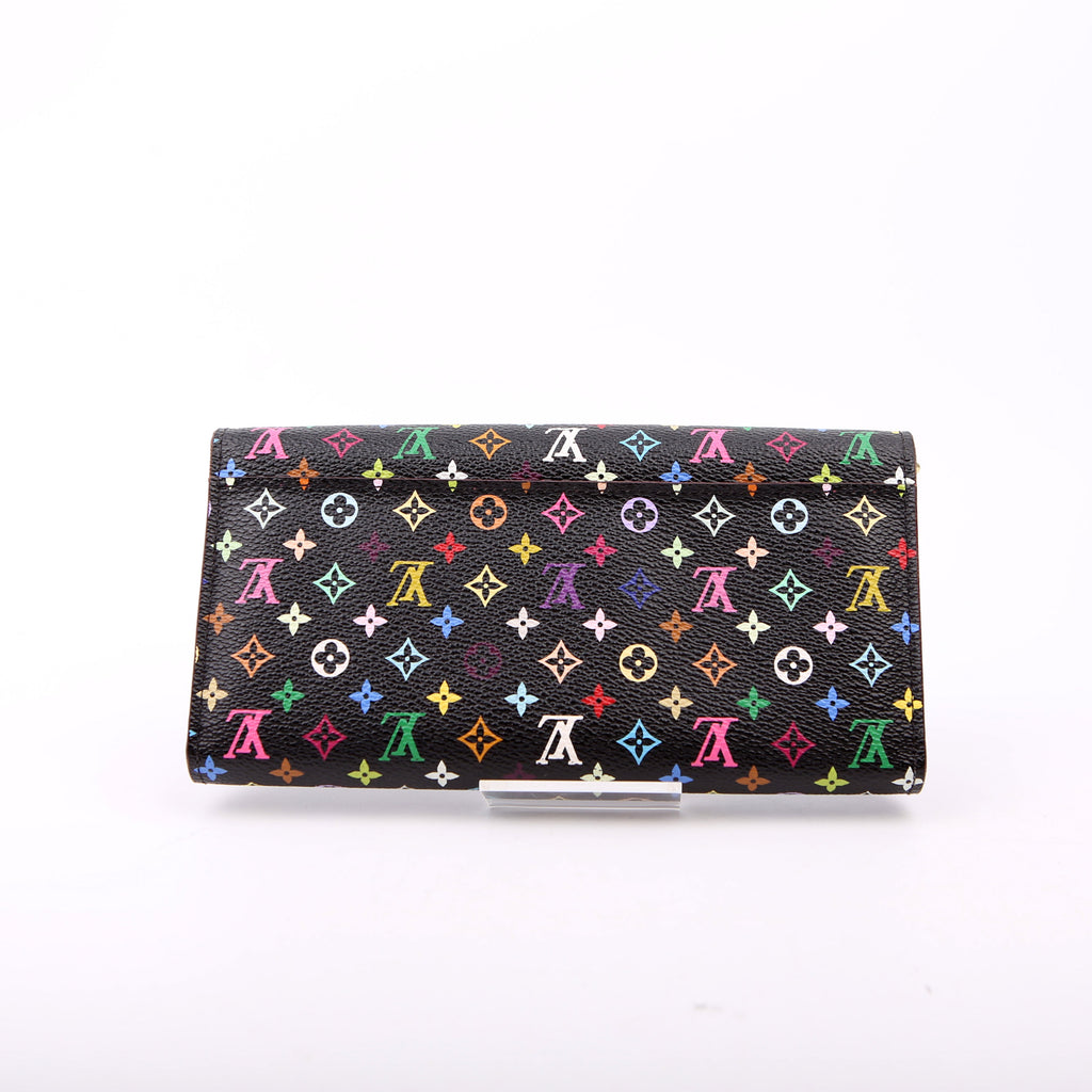 Sarah Wallet NM Multicolor Monogram Black