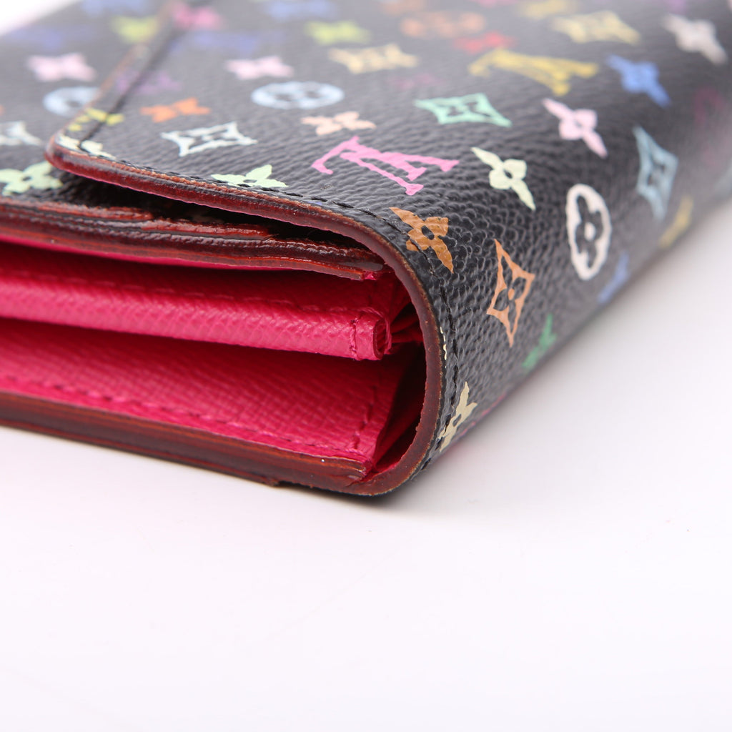 Sarah Wallet NM Multicolor Monogram Black