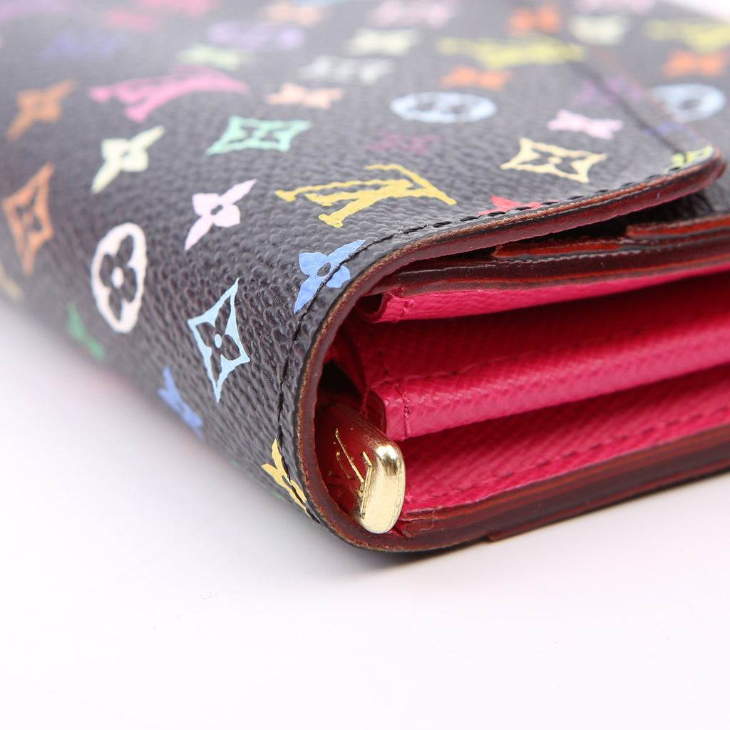 Sarah Wallet NM Multicolor Monogram Black