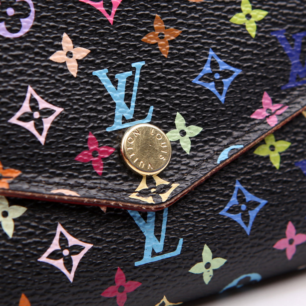 Sarah Wallet NM Multicolor Monogram Black