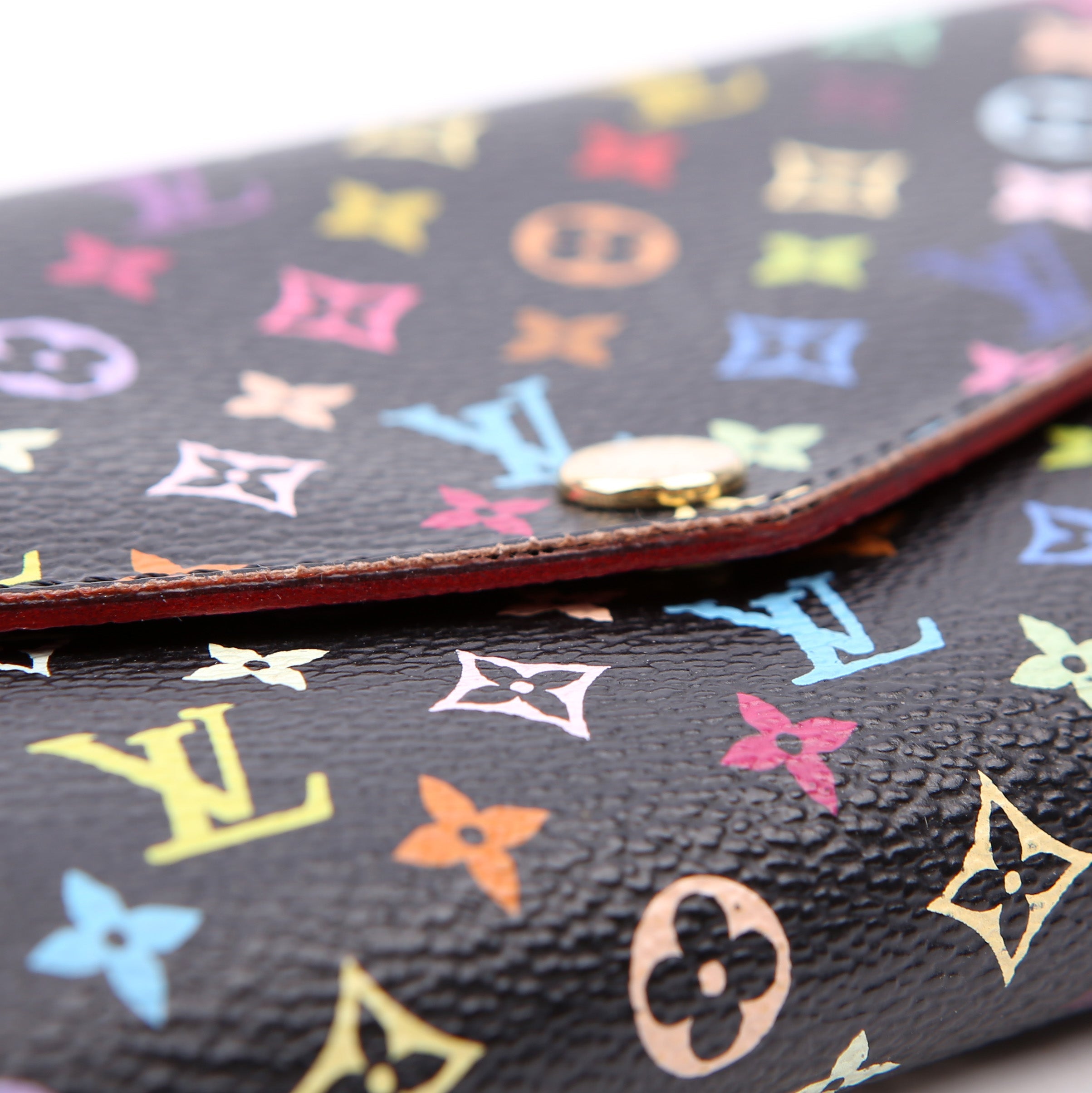 Sarah Wallet NM Multicolor Monogram Black