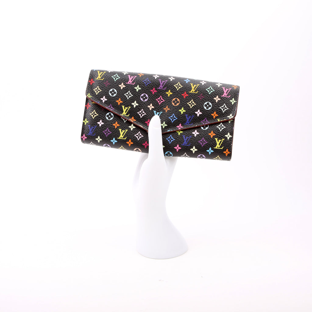 Sarah Wallet NM Multicolor Monogram Black