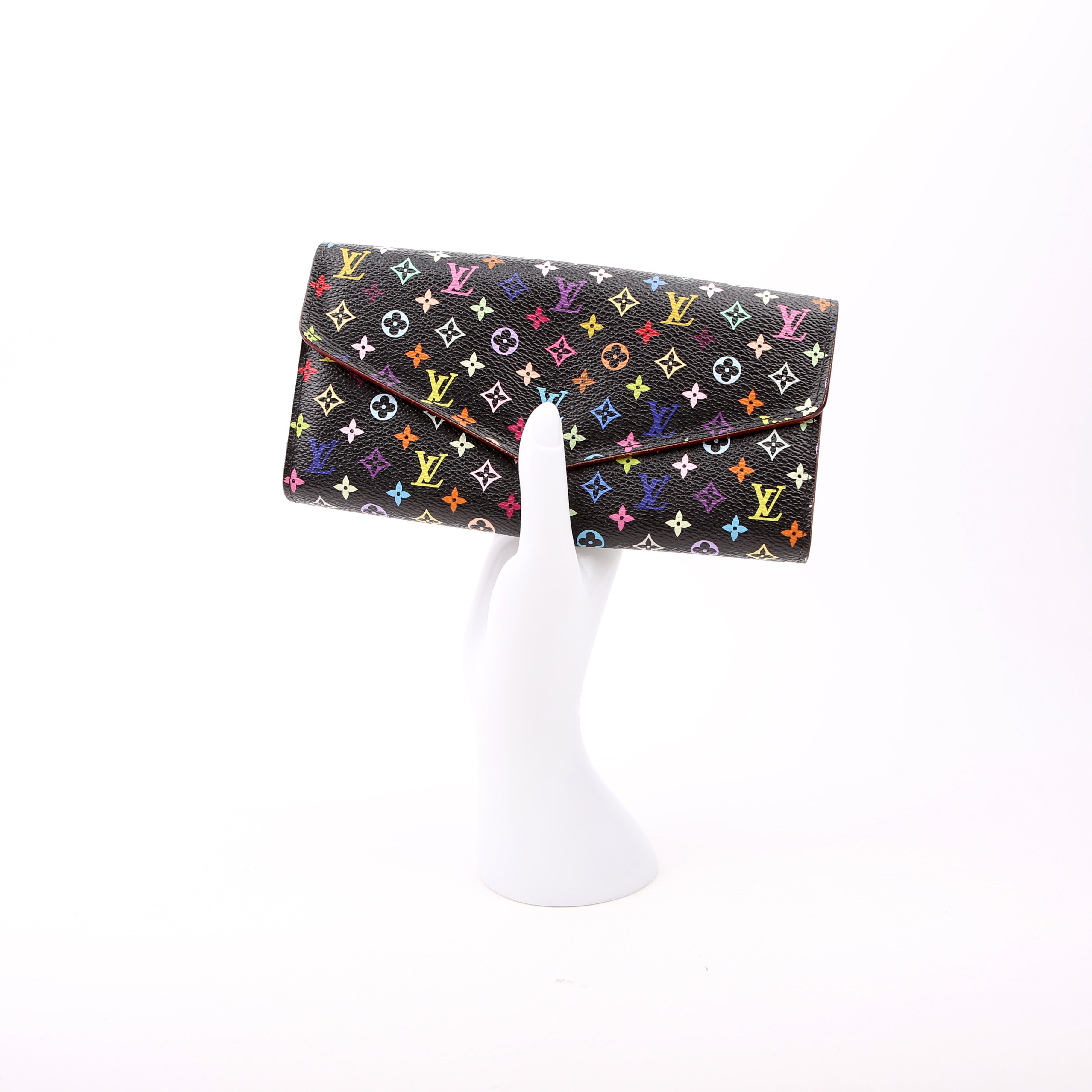 Sarah Wallet NM Multicolor Monogram Black