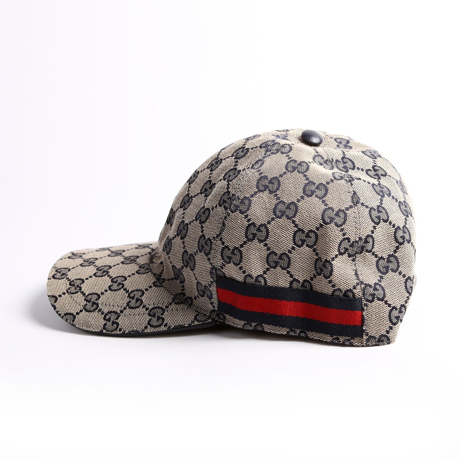 696845 Web Baseball Cap Hat Size XL Beige/Navy