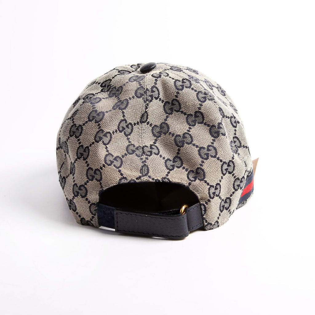 696845 Web Baseball Cap Hat Size XL Beige/Navy