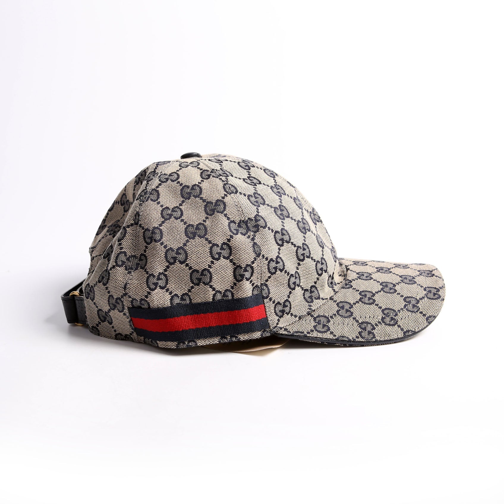 696845 Web Baseball Cap Hat Size XL Beige/Navy