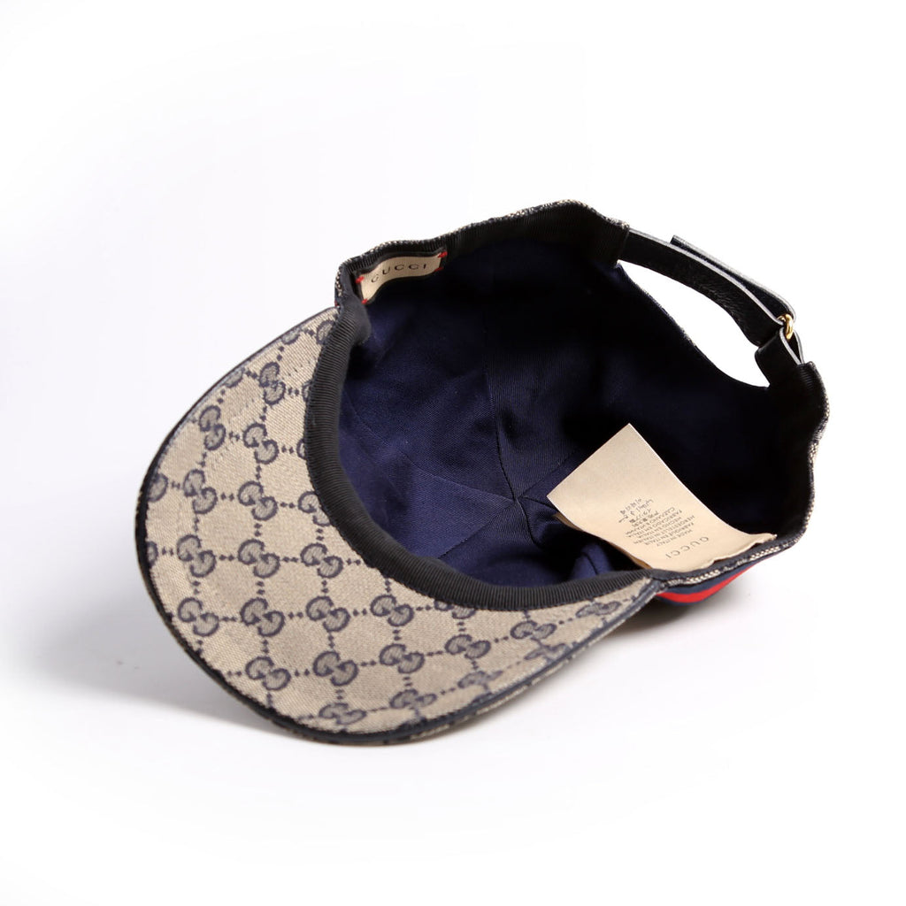 696845 Web Baseball Cap Hat Size XL Beige/Navy