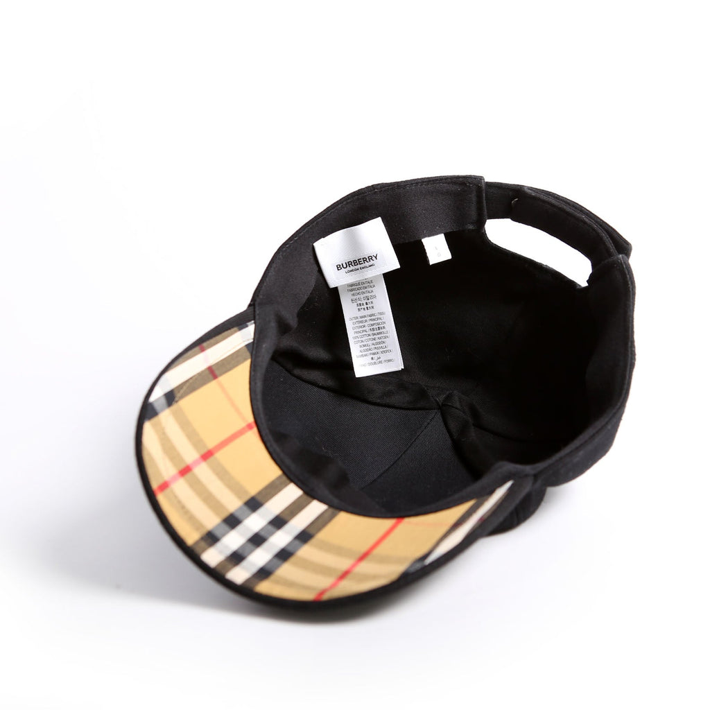 8010946 TB Jersey Baseball Cap Hat Size L Black/White