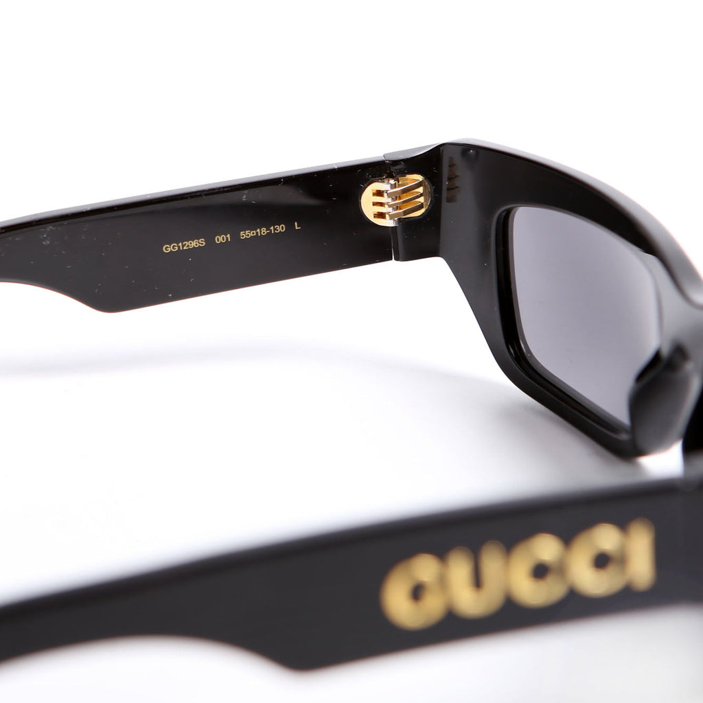 Gucci GG1296S Acetate Cat Eye Sunglasses Black