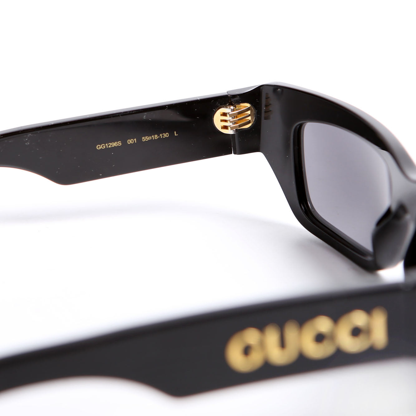 Gucci GG1296S Acetate Cat Eye Sunglasses Black