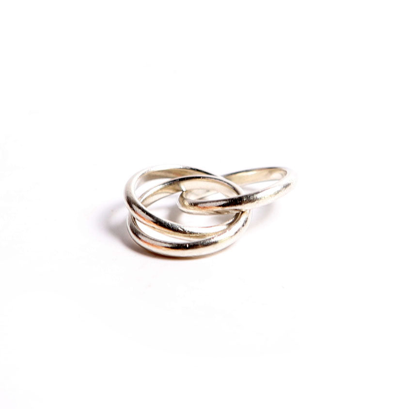 Rolling 3 Band Ring 925 Size 8