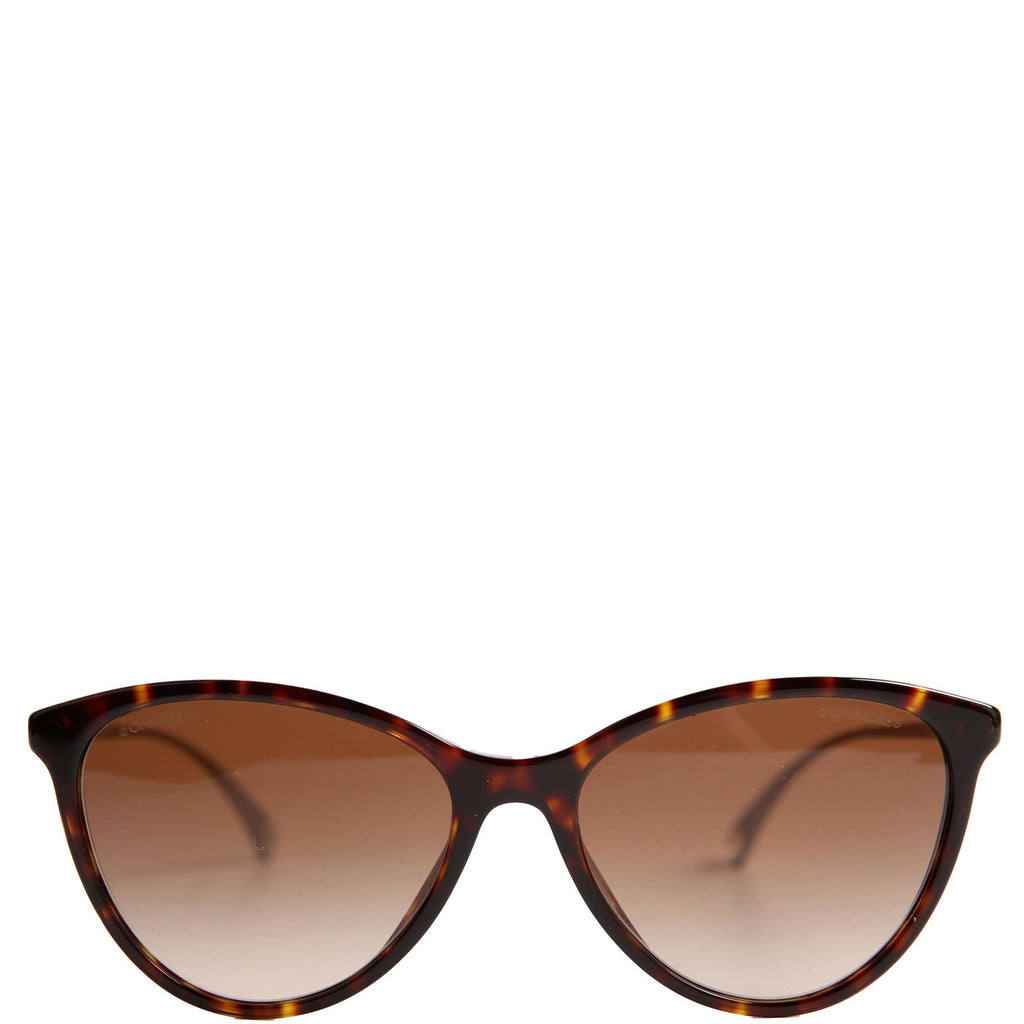 5459-A Butterfly Acetate Metal Sunglasses Brown