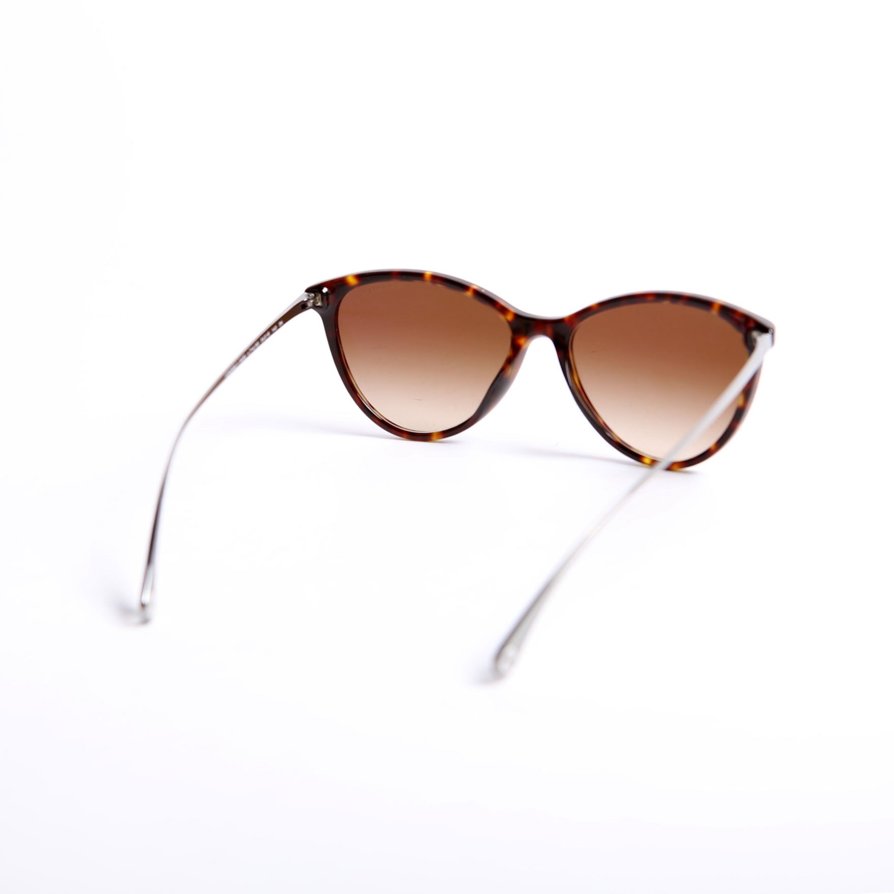 5459-A Butterfly Acetate Metal Sunglasses Brown