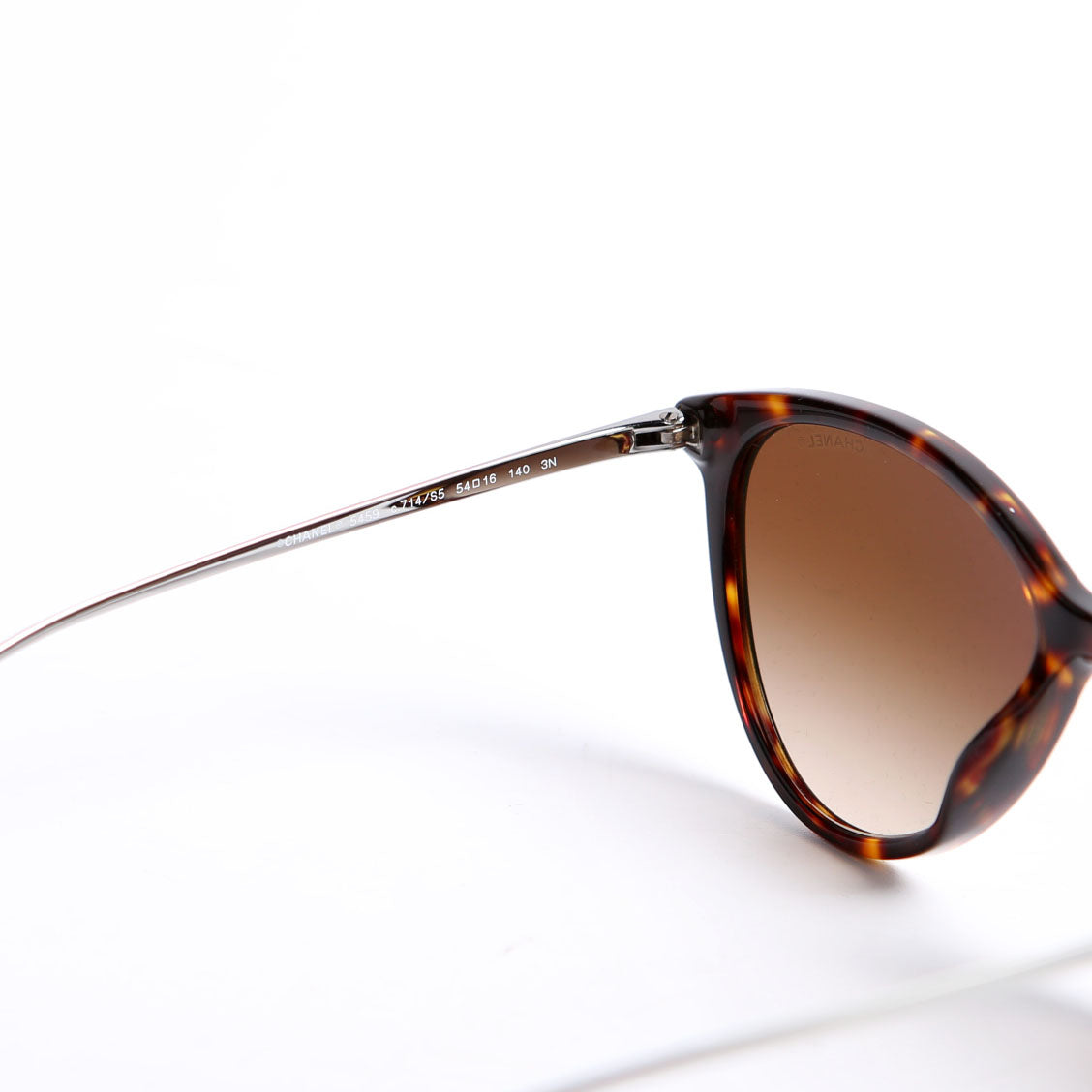 5459-A Butterfly Acetate Metal Sunglasses Brown