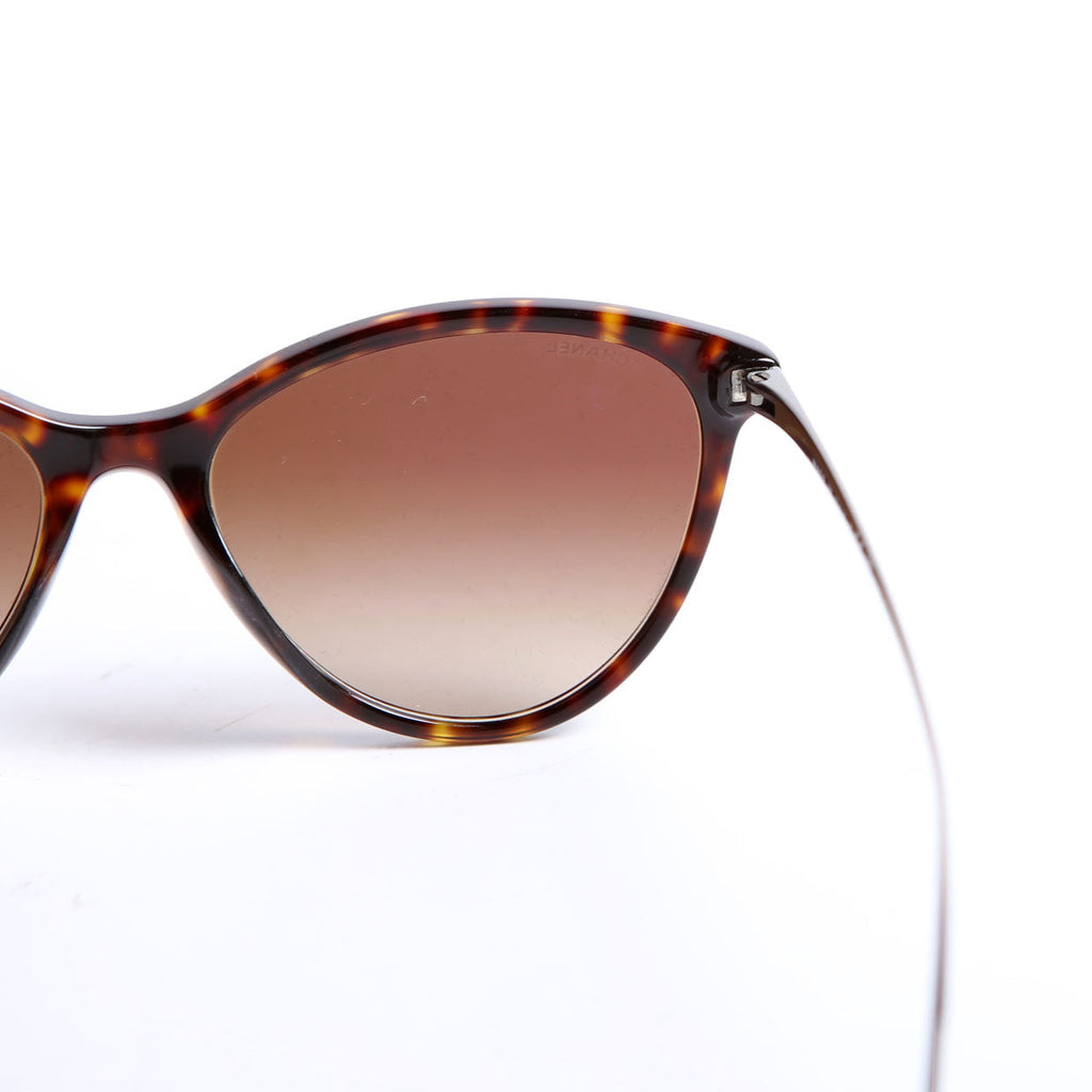 5459-A Butterfly Acetate Metal Sunglasses Brown