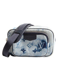 Outdoor Pouch Monogram Watercolor Hickory Denim