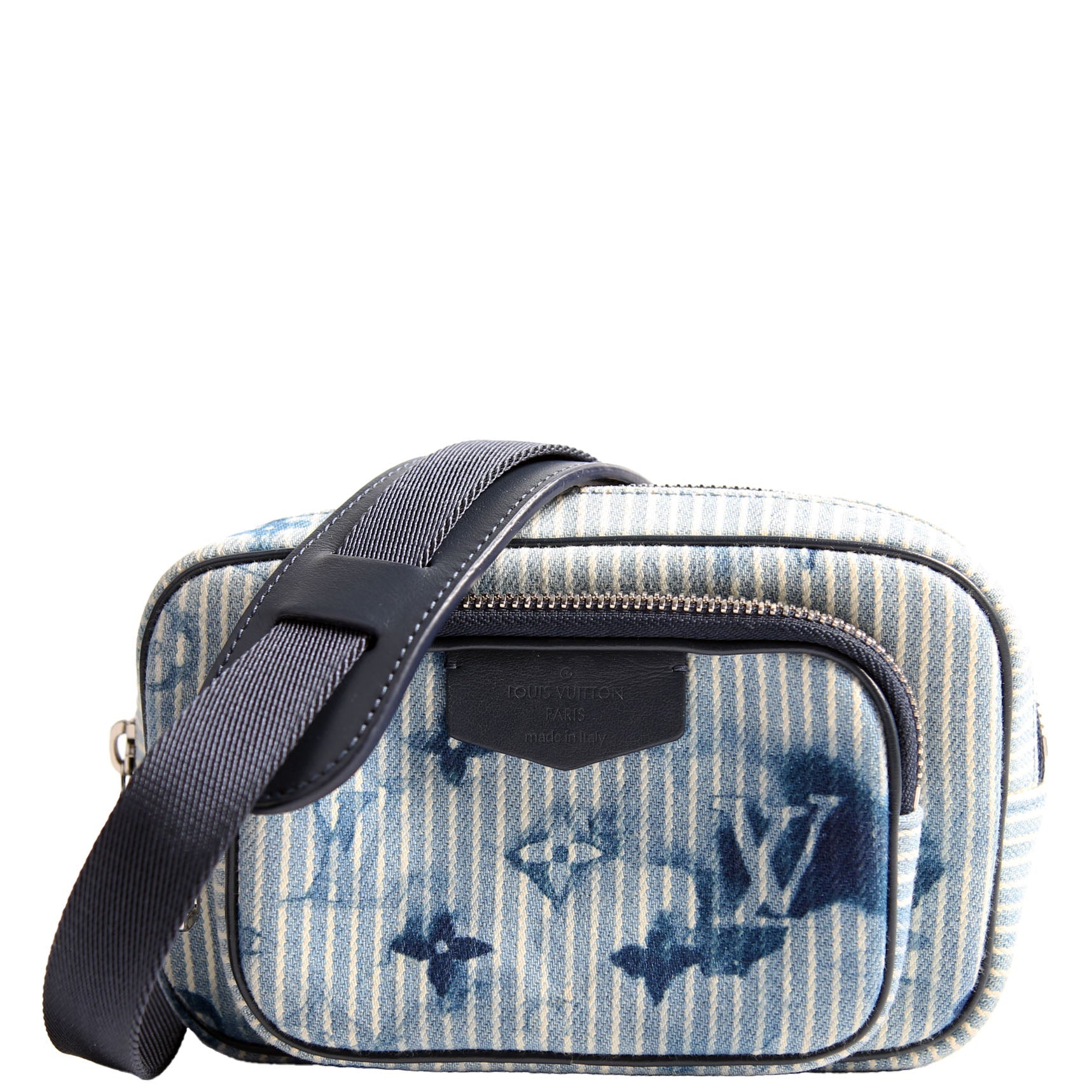 Outdoor Pouch Monogram Watercolor Hickory Denim