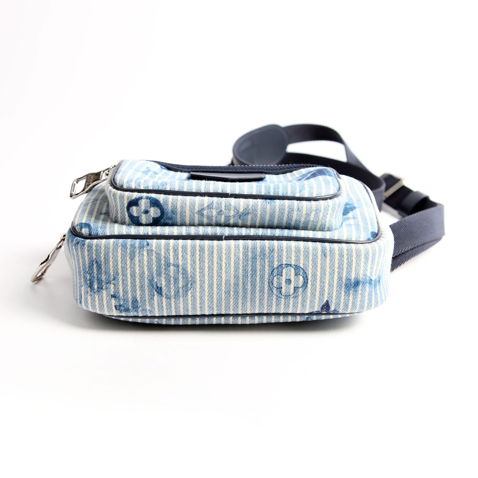 Outdoor Pouch Monogram Watercolor Hickory Denim