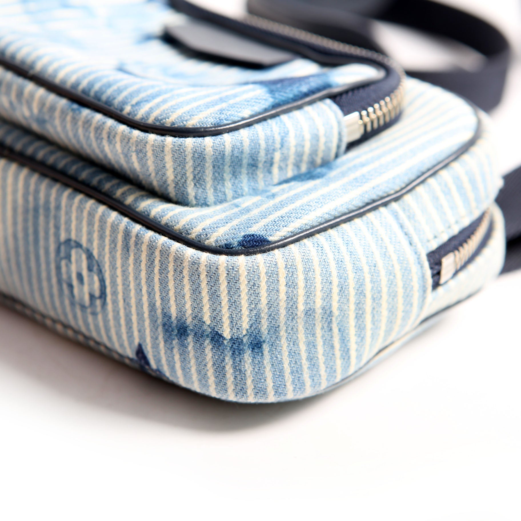 Outdoor Pouch Monogram Watercolor Hickory Denim