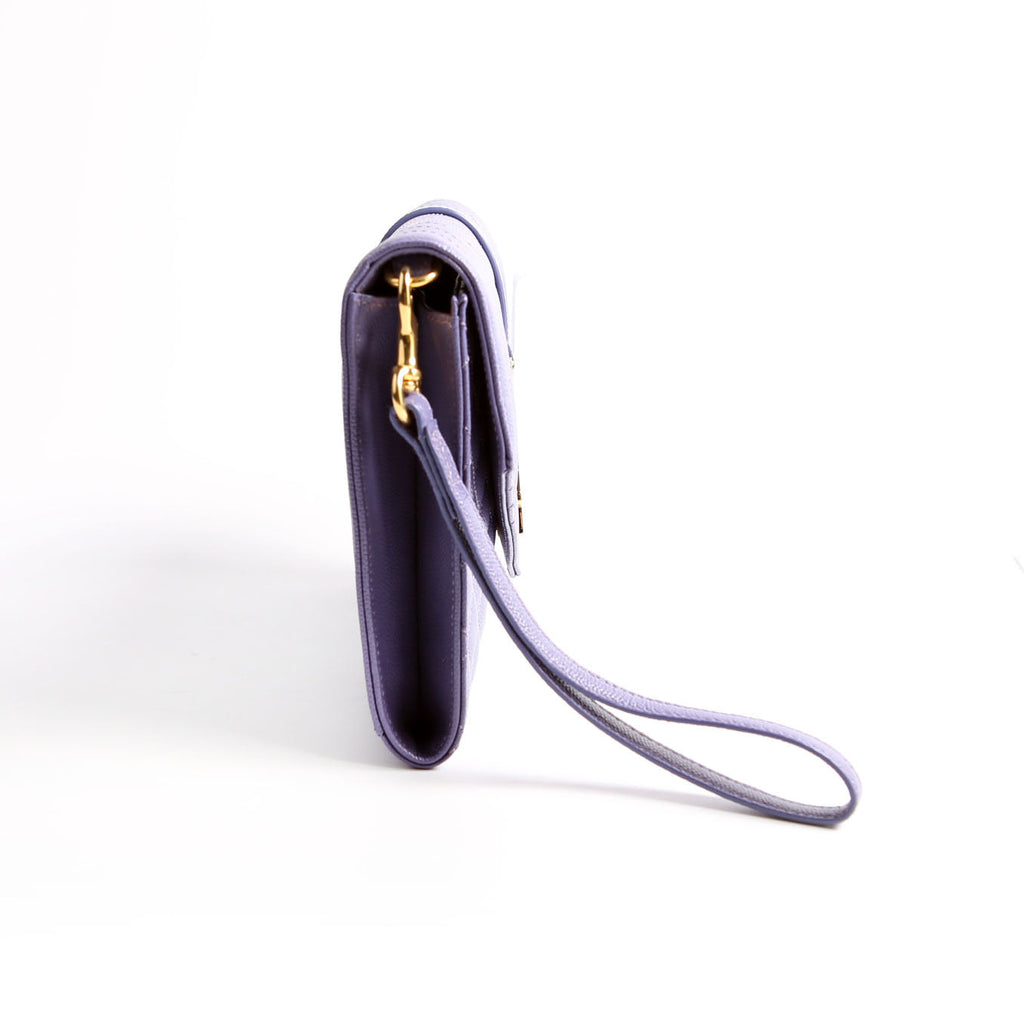 617662 Grain De Poudre Envelope Clutch Purple