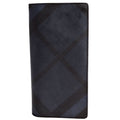 London Check Continental Wallet Black/Navy