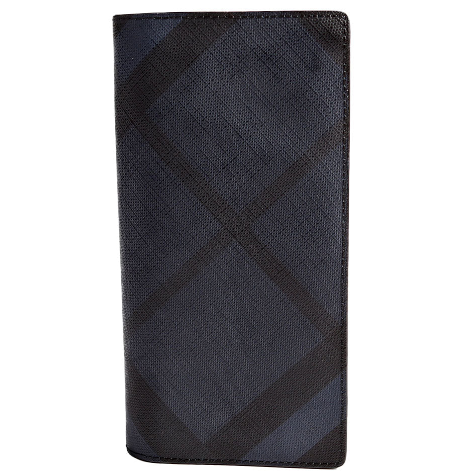 London Check Continental Wallet Black/Navy