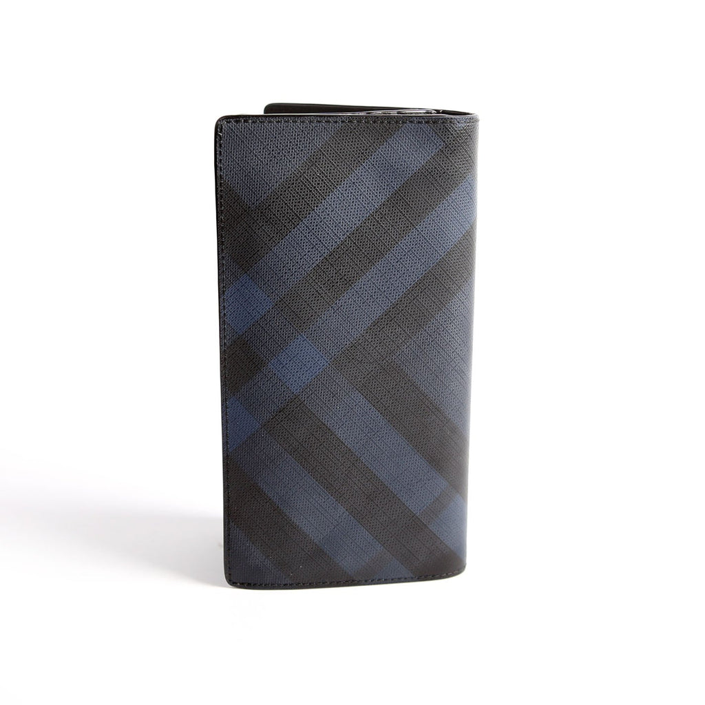 London Check Continental Wallet Black/Navy