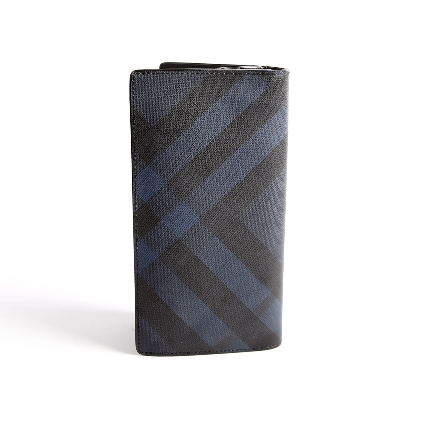 London Check Continental Wallet Black/Navy