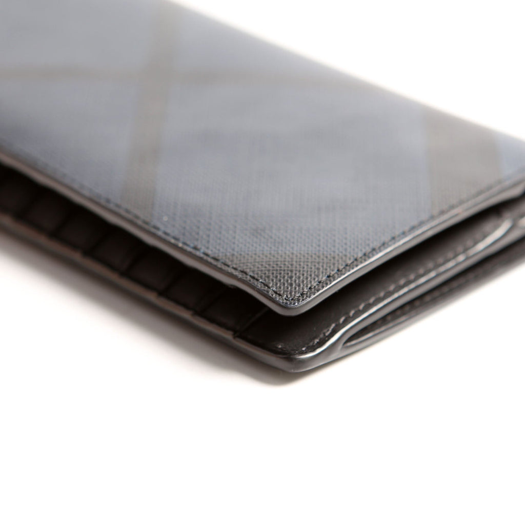 London Check Continental Wallet Black/Navy