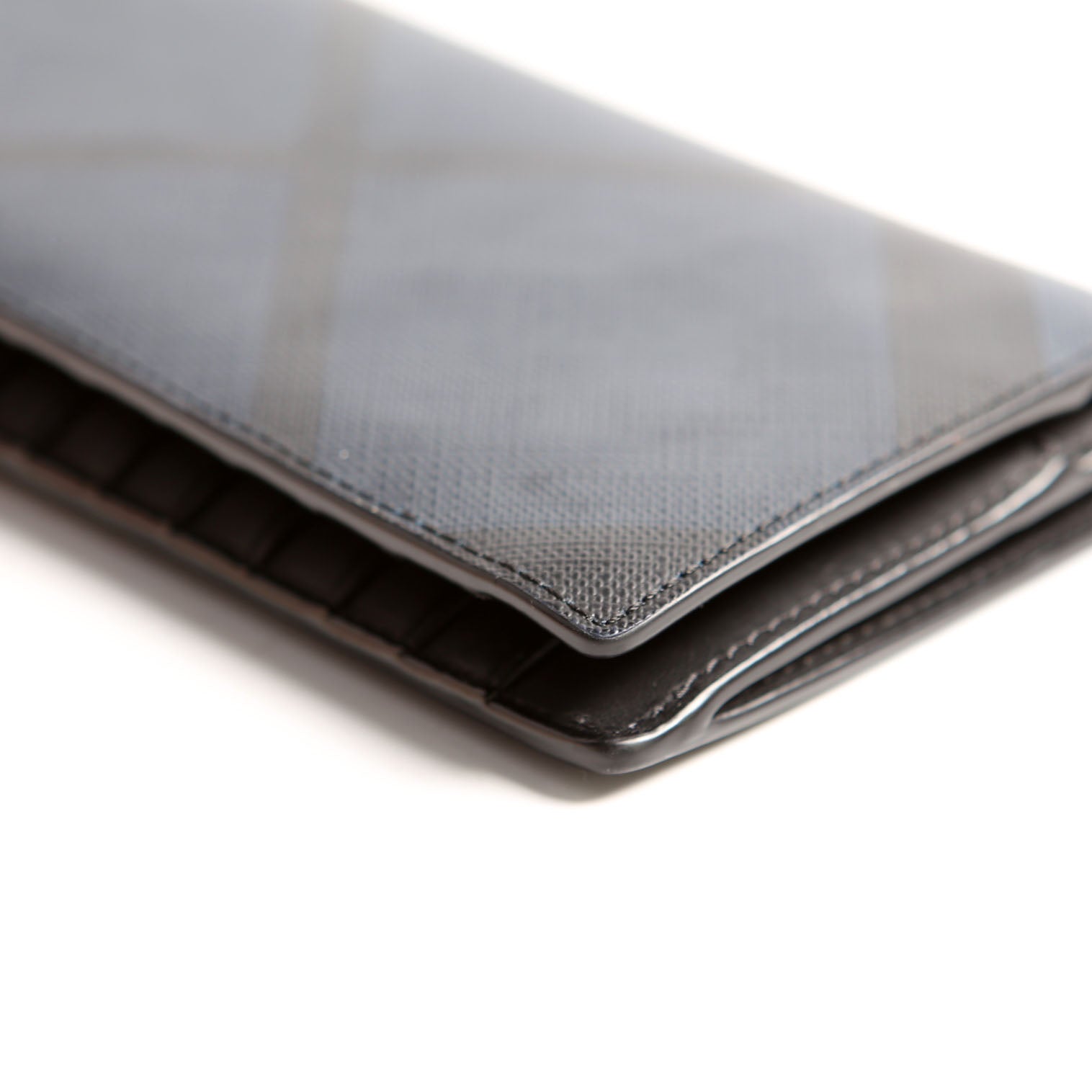 London Check Continental Wallet Black/Navy