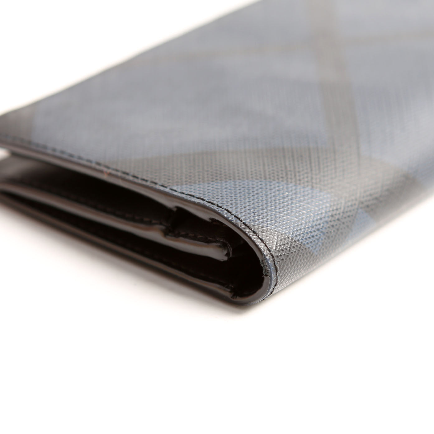 London Check Continental Wallet Black/Navy