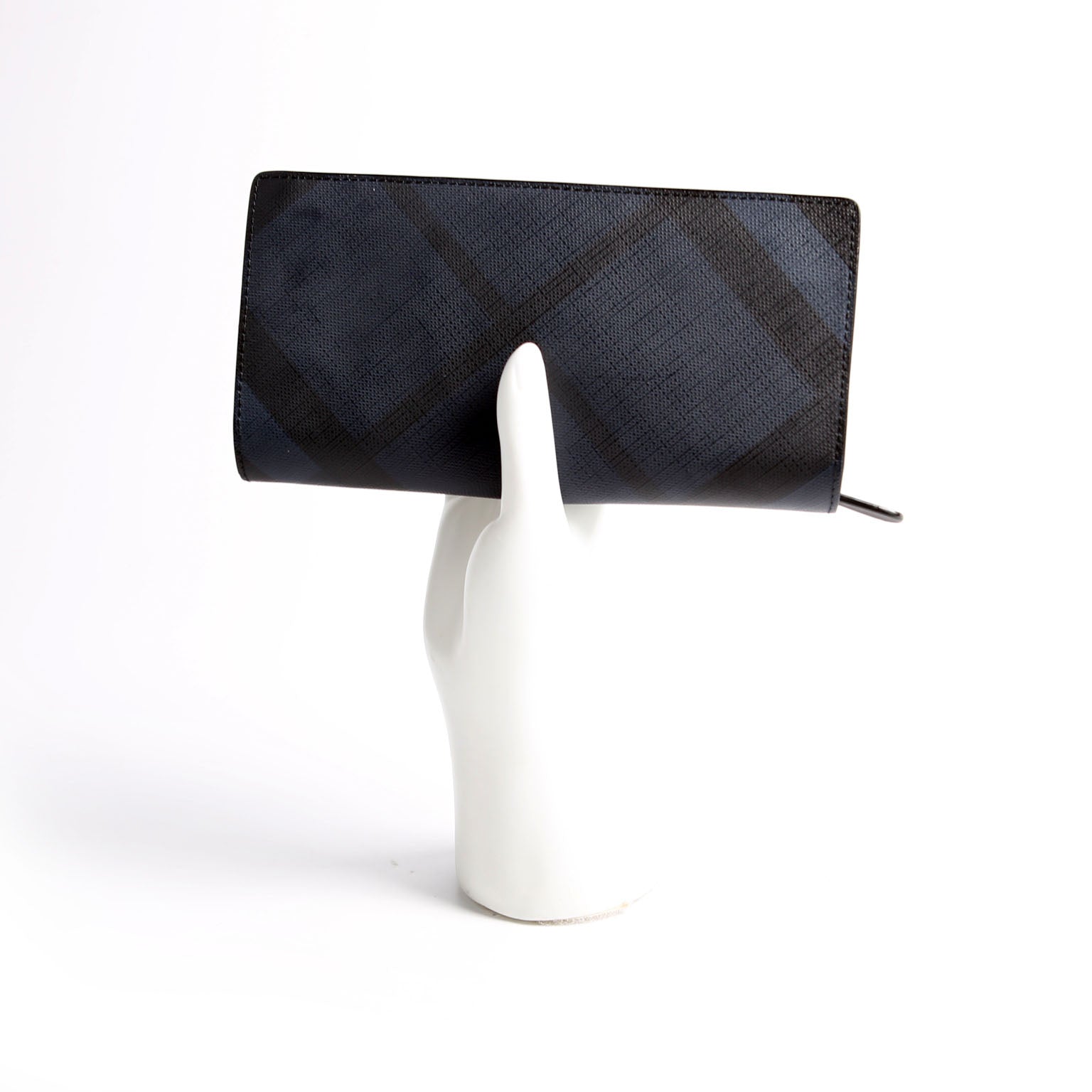 London Check Continental Wallet Black/Navy