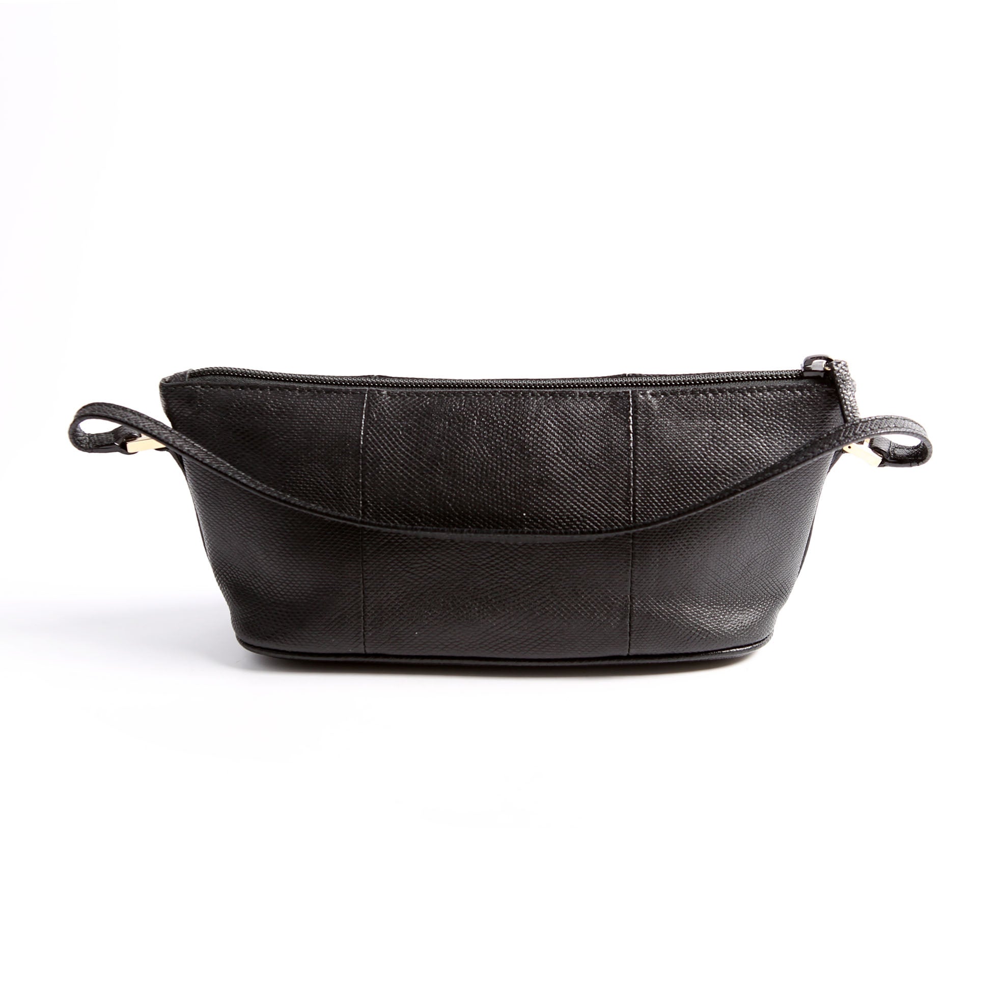 250001 Boat Pochette Lizard Embossed Calf Leather Black