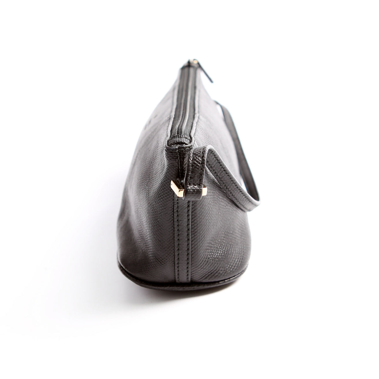 250001 Boat Pochette Lizard Embossed Calf Leather Black