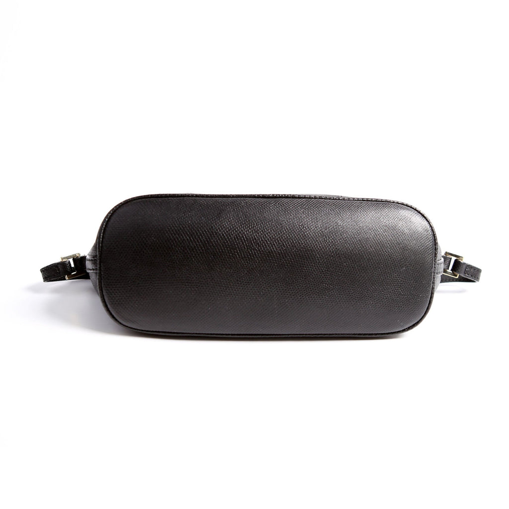 250001 Boat Pochette Lizard Embossed Calf Leather Black