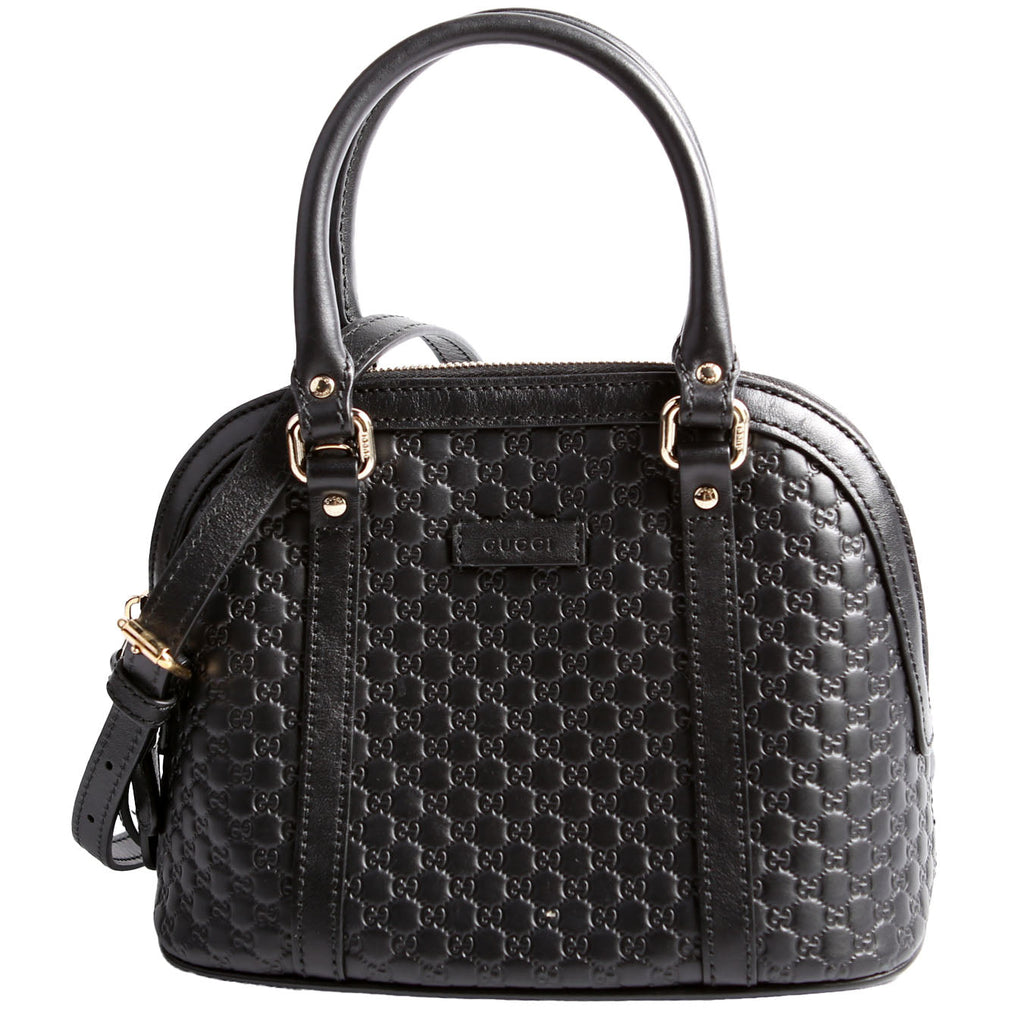 449654 Mini Dome Micro Guccissima Black