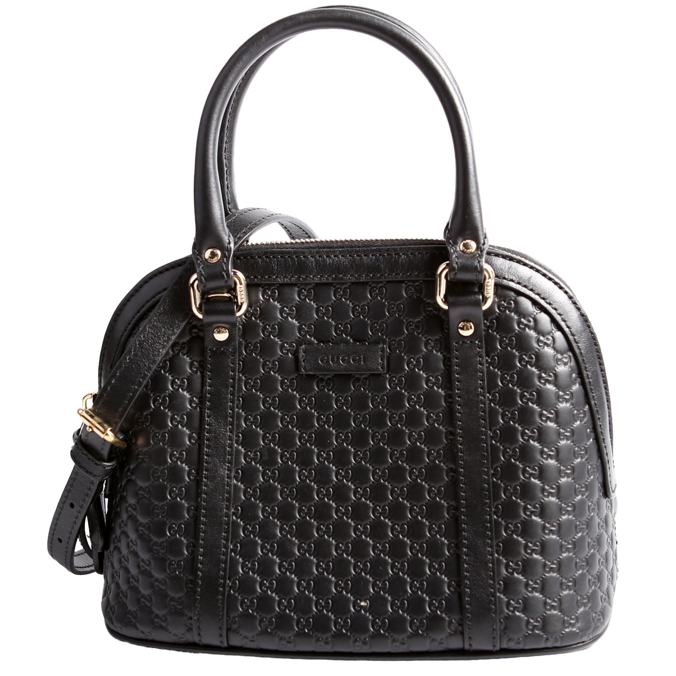 449654 Mini Dome Micro Guccissima Black