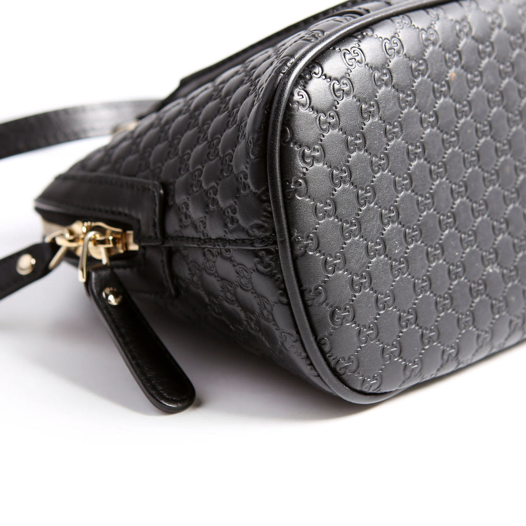 449654 Mini Dome Micro Guccissima Black