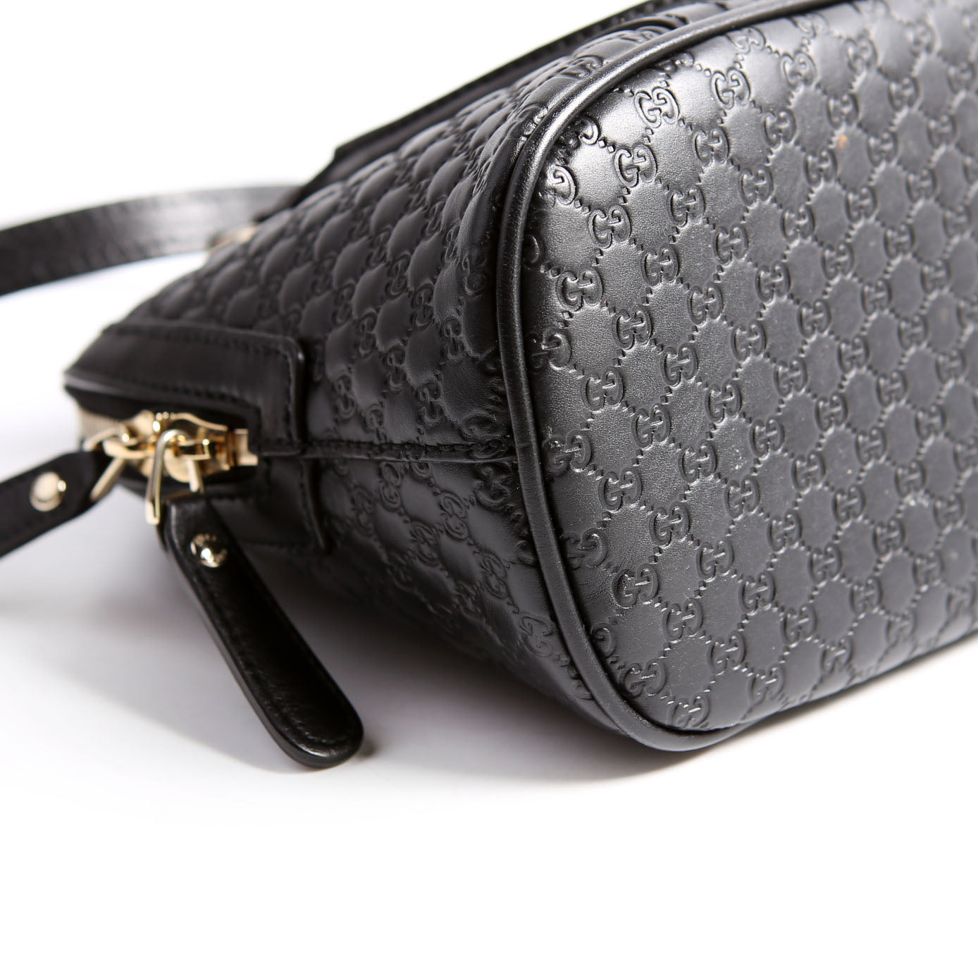 449654 Mini Dome Micro Guccissima Black
