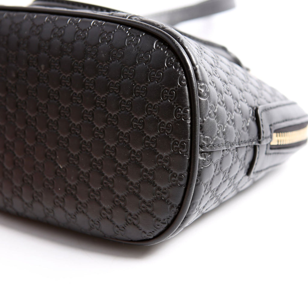 449654 Mini Dome Micro Guccissima Black