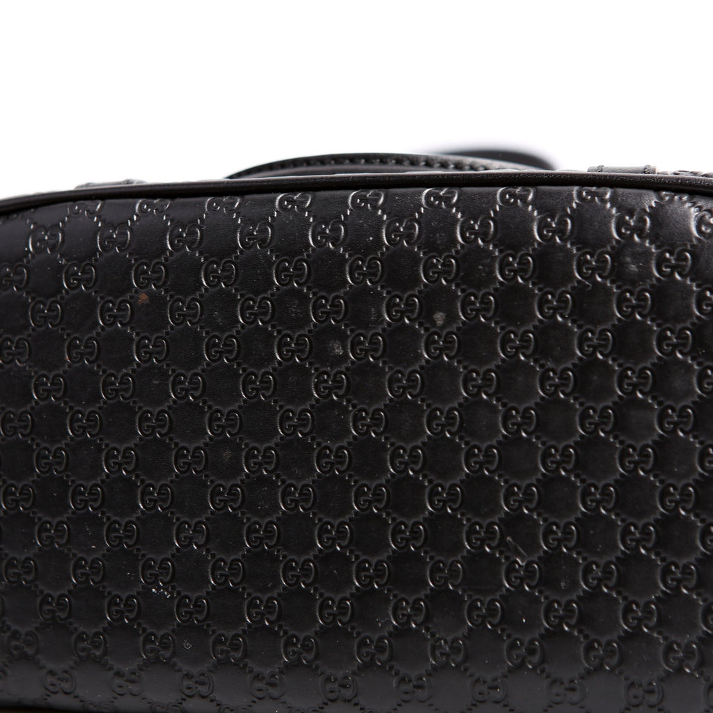 449654 Mini Dome Micro Guccissima Black