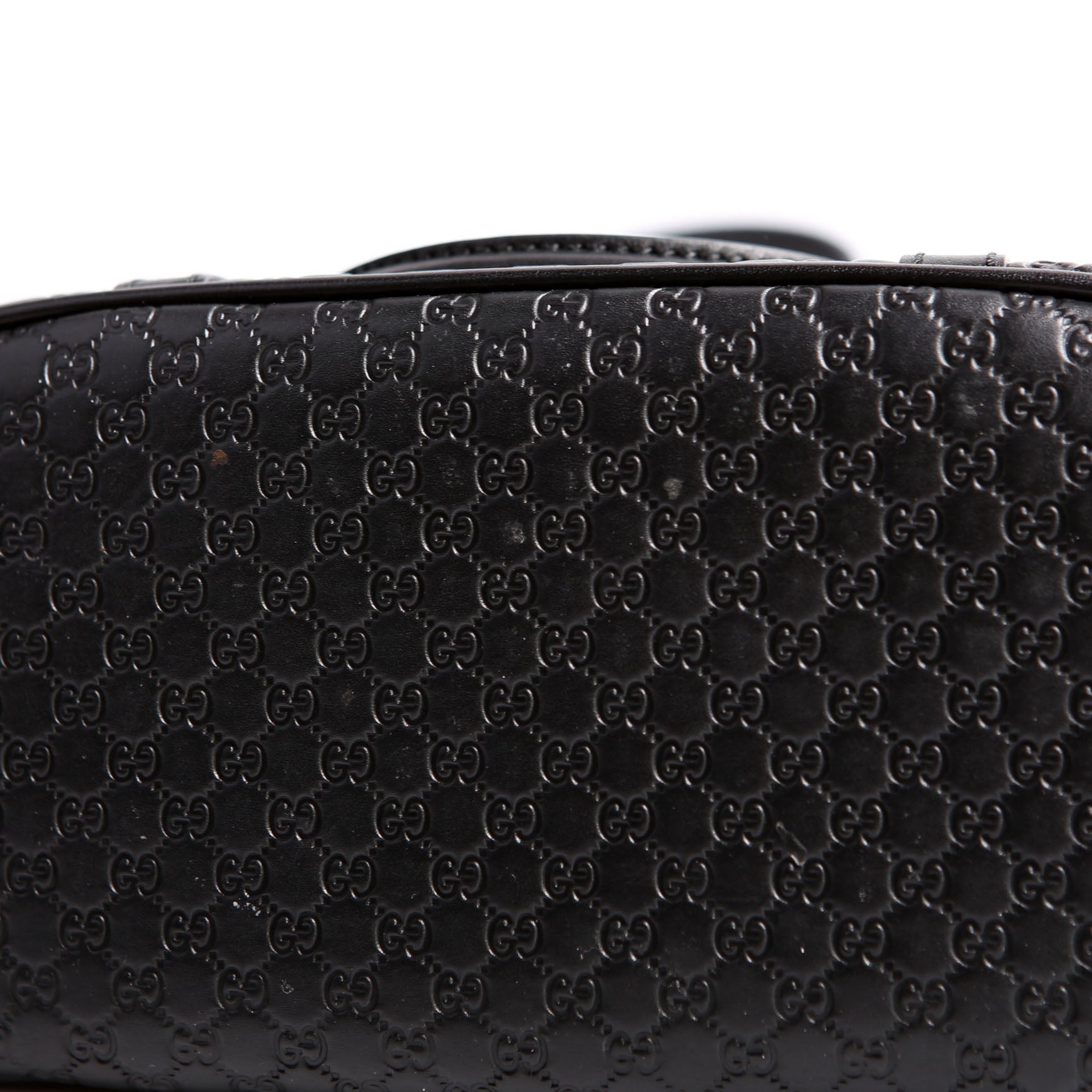 449654 Mini Dome Micro Guccissima Black