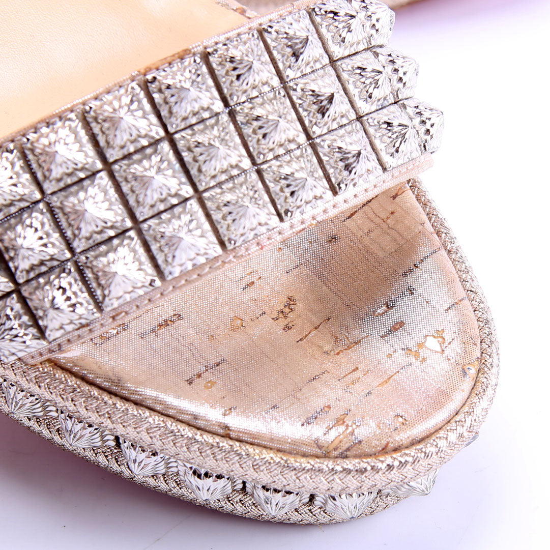 Pyradiams Cork Platform Wedges Size 39