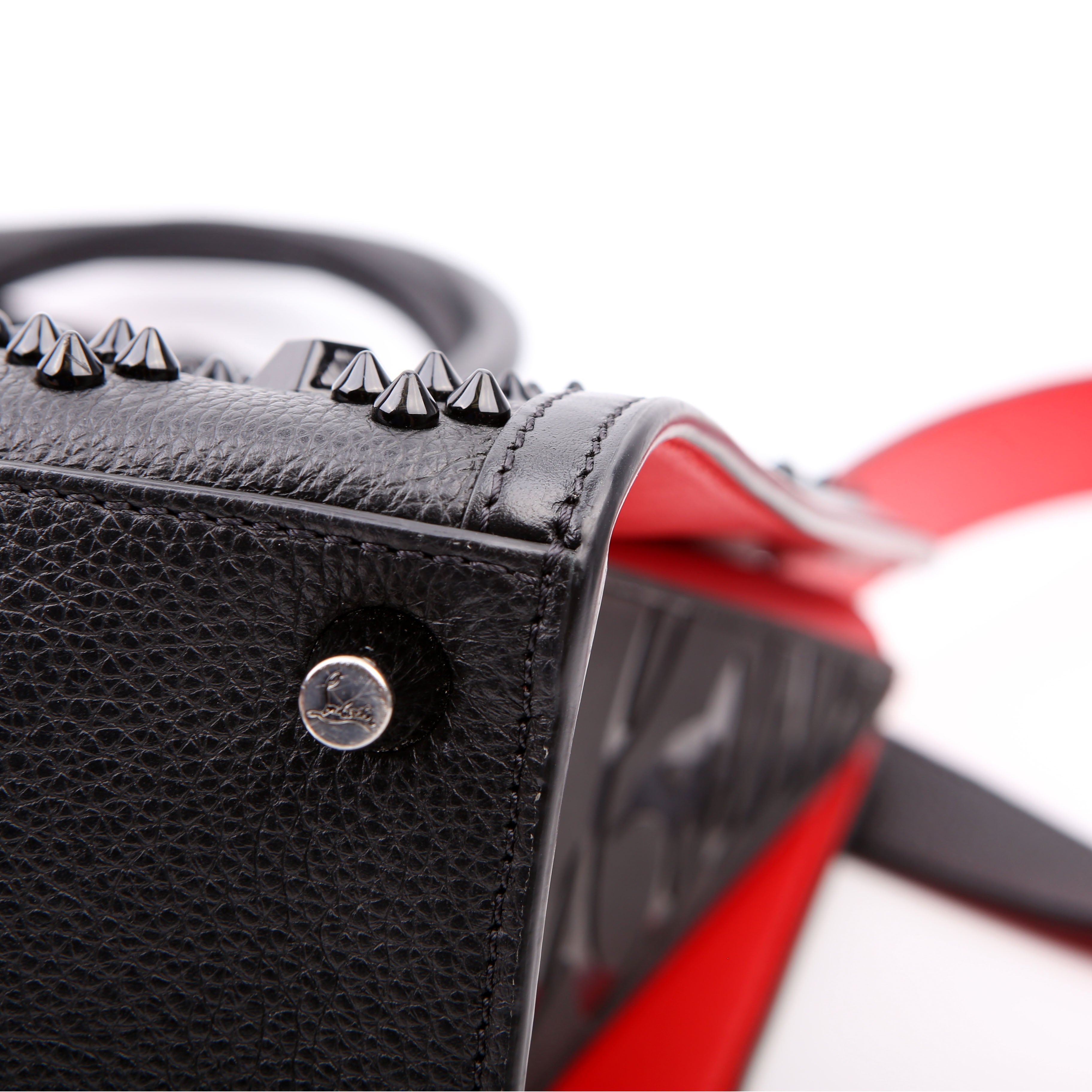 Paloma Medium Satchel Calfskin Spikes Loubinthesky