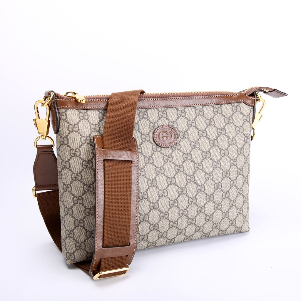 726833 GG Supreme Interlocking G Messenger Bag