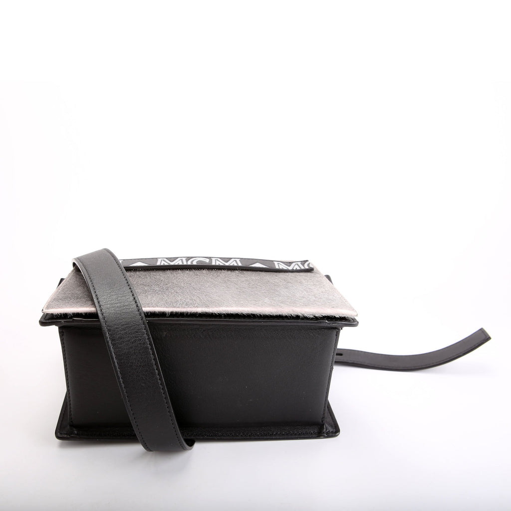 Mini Milano Tote Lux Calfskin Hair Black/Grey