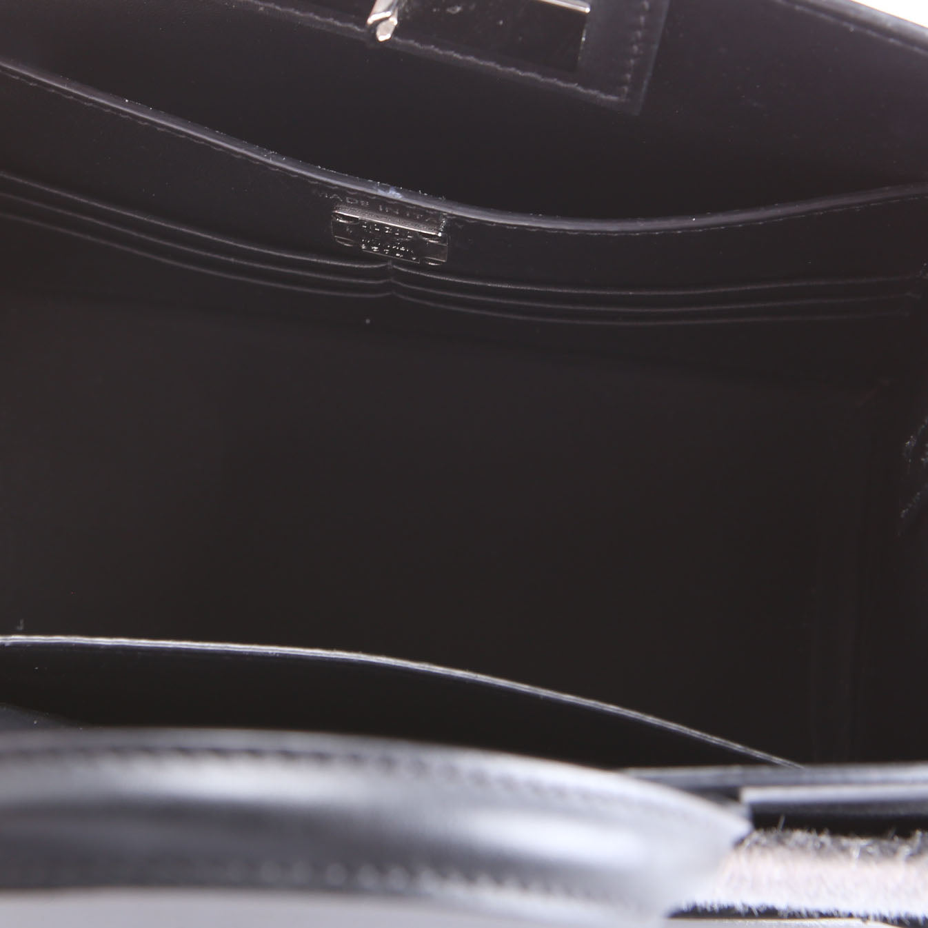 Mini Milano Tote Lux Calfskin Hair Black/Grey